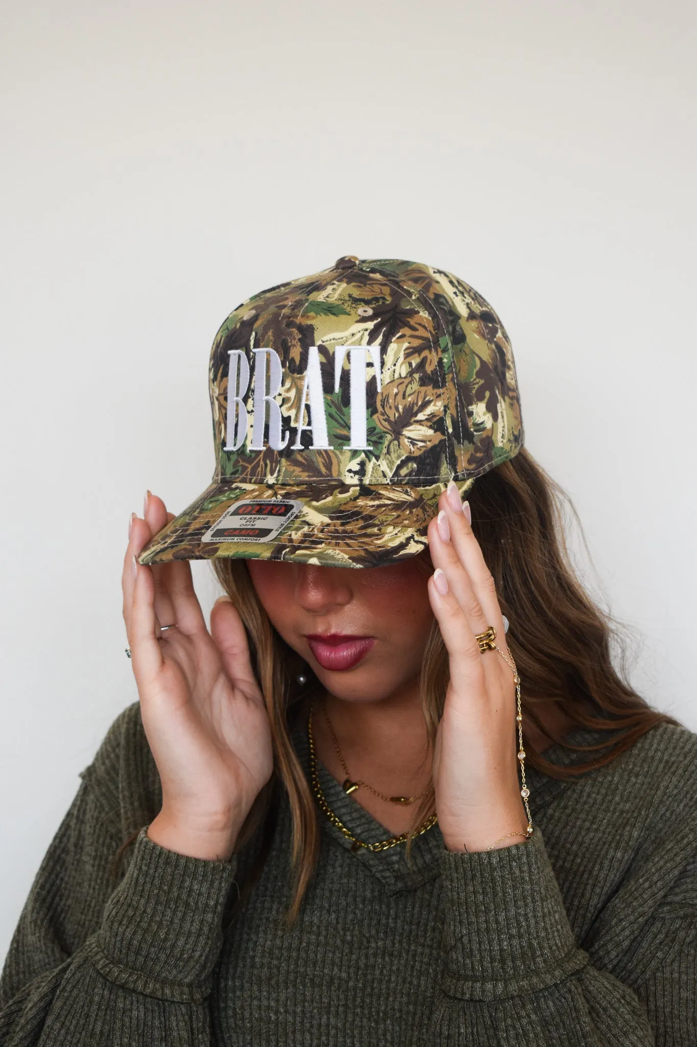 BRAT Camo Trucker Hat