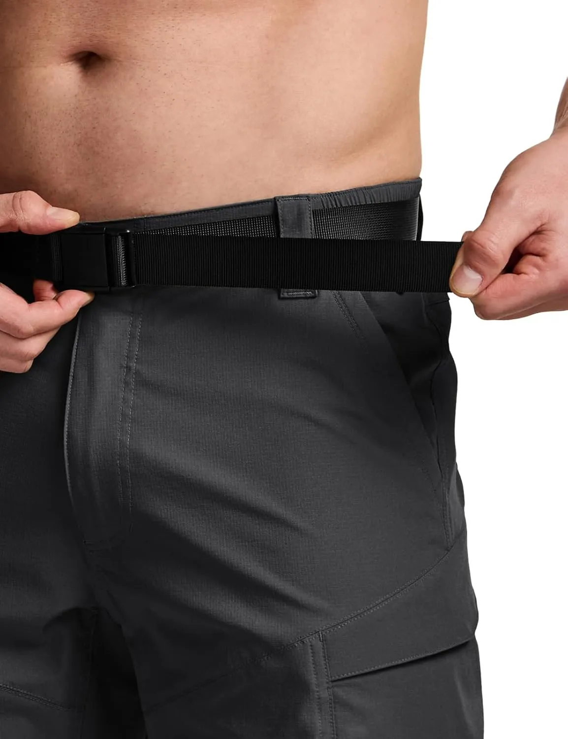 CQR Mens Quick-Dry Stretch Hiking Cargo Shorts  Lightweight Water-Resistant Tactical Casual, Golf & Outdoor with Pockets