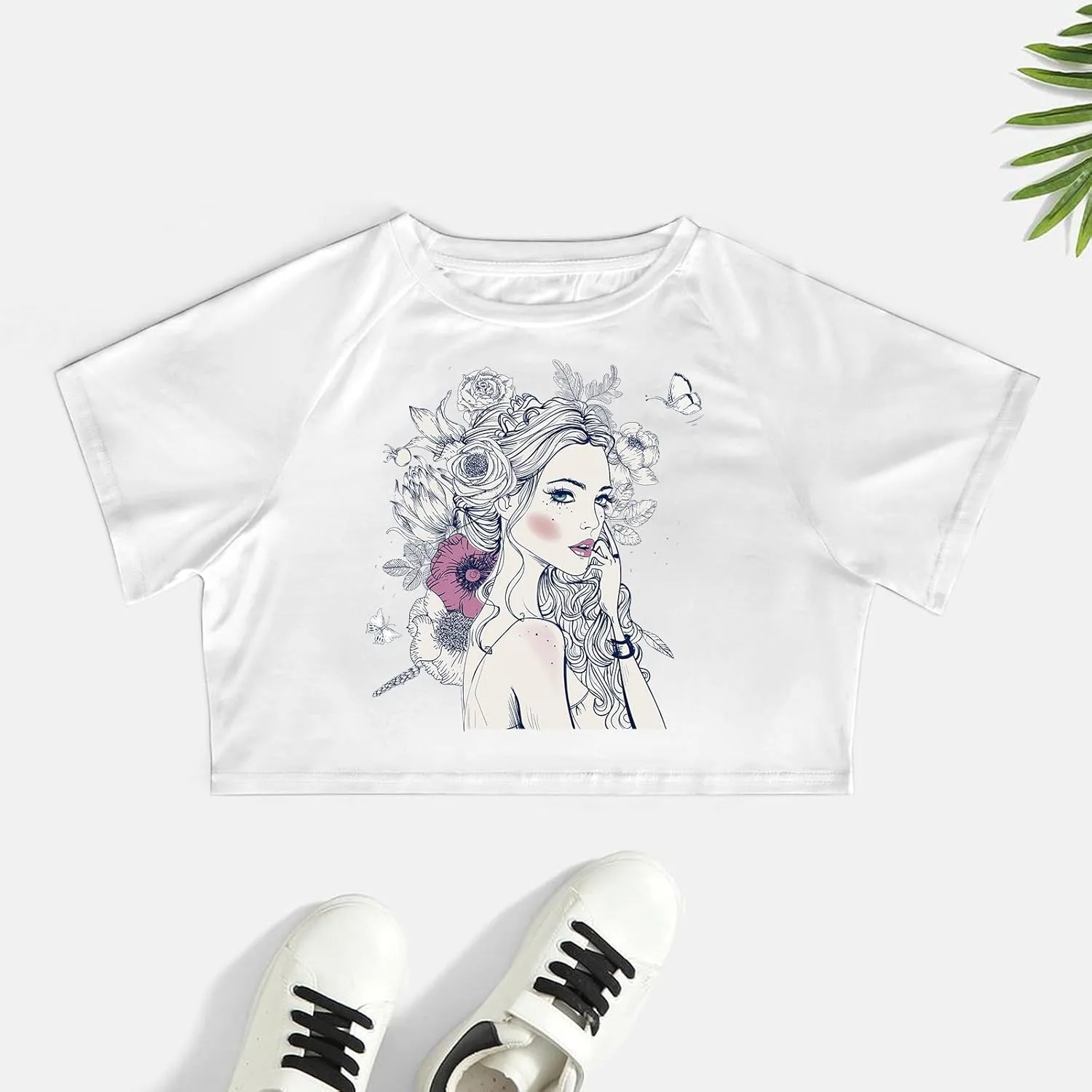 Custom Crop Top for Women Design Photo Logo Text Crop Tops Custom Baby Tee Personalized Short Sleeve Shirt for Mom