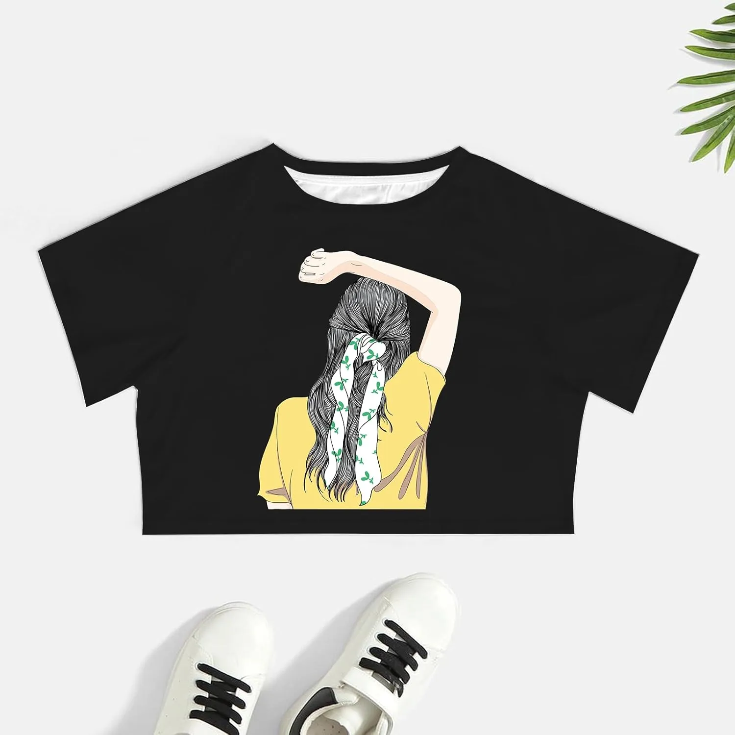 Custom Crop Top for Women Design Photo Logo Text Crop Tops Custom Baby Tee Personalized Short Sleeve Shirt for Mom