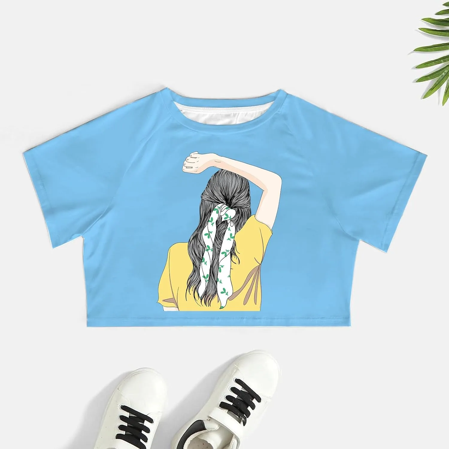 Custom Crop Top for Women Design Photo Logo Text Crop Tops Custom Baby Tee Personalized Short Sleeve Shirt for Mom