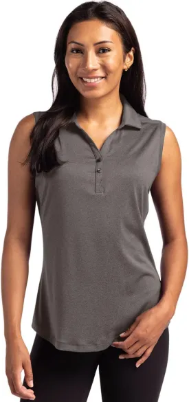 Cutter & Buck Forge Eco Stretch Recycled Womens Sleeveless Polo