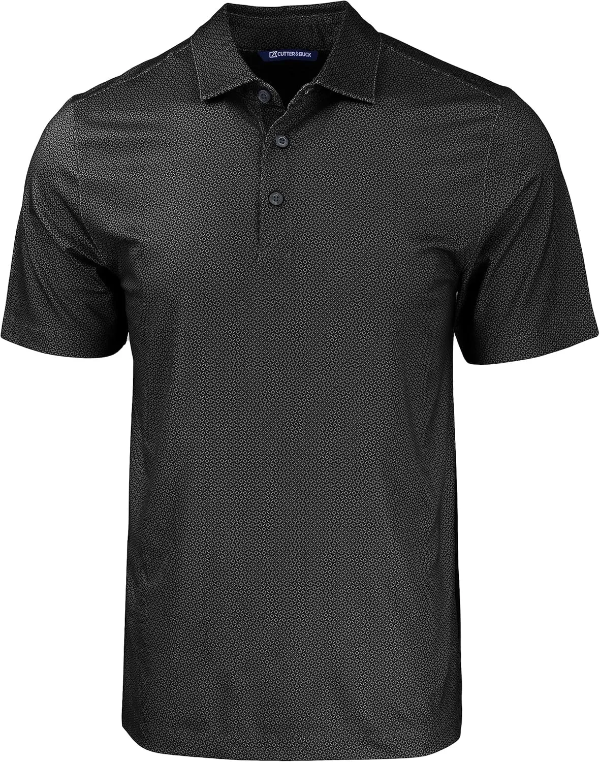Cutter & Buck Pike Eco Tonal Geo Print Stretch Recycled Mens Polo