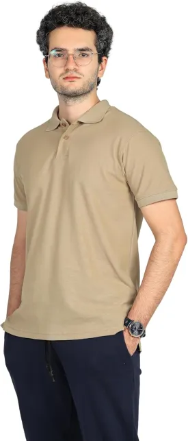 CUZO Men's Pique Polo Shirt 100% Soft Cotton Light Weight Short Sleeve for Men, Casual, 180 GSM