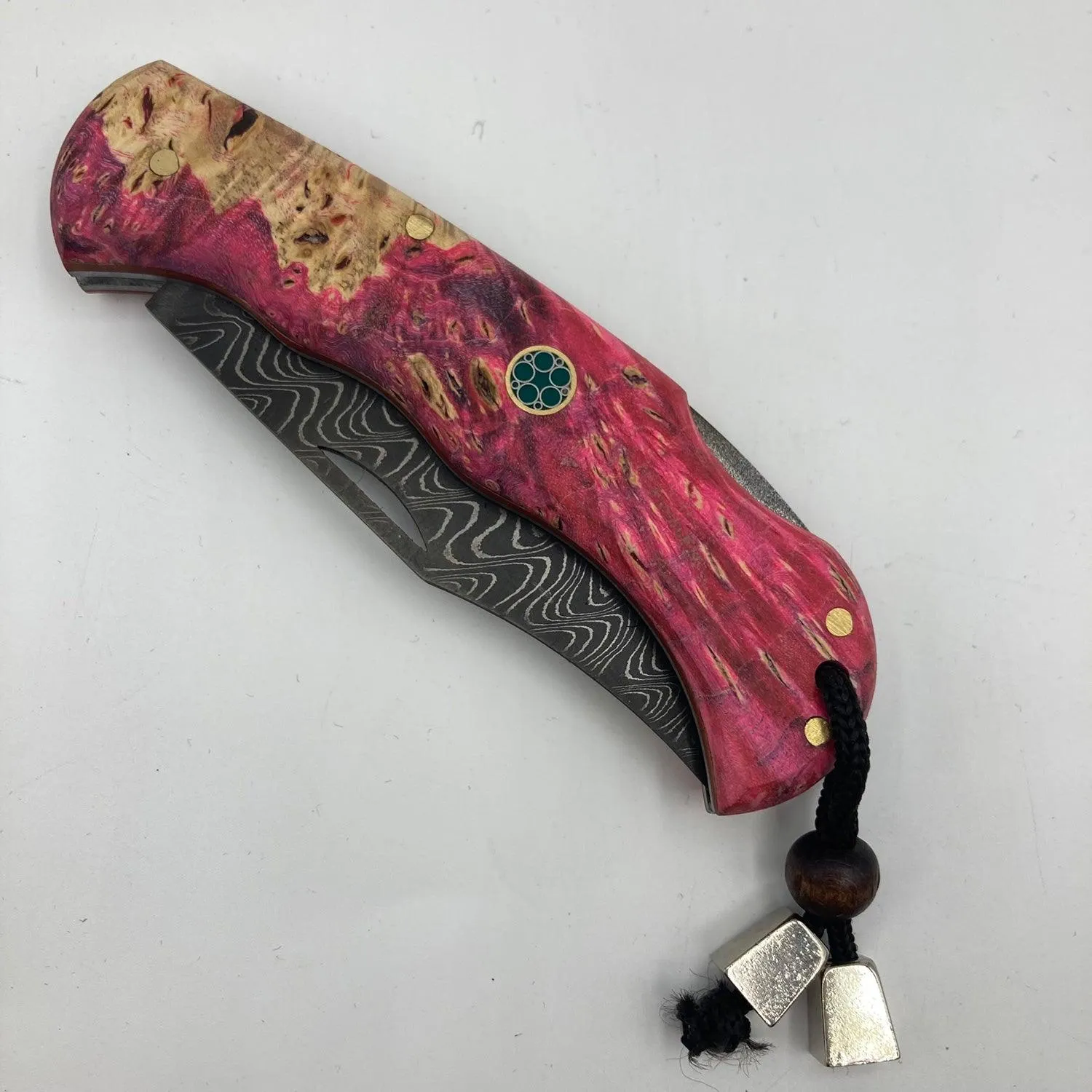 Damascus Steel Folding Pocket Knife