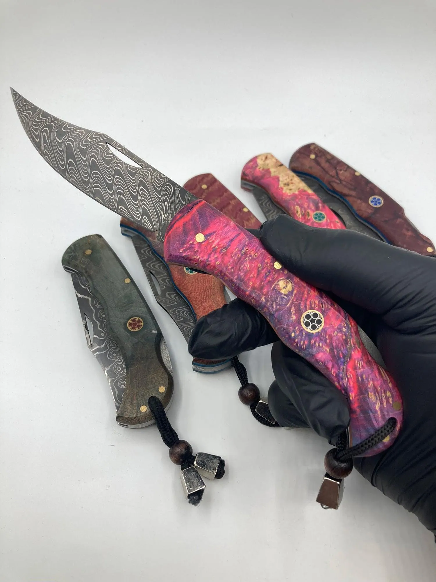 Damascus Steel Folding Pocket Knife