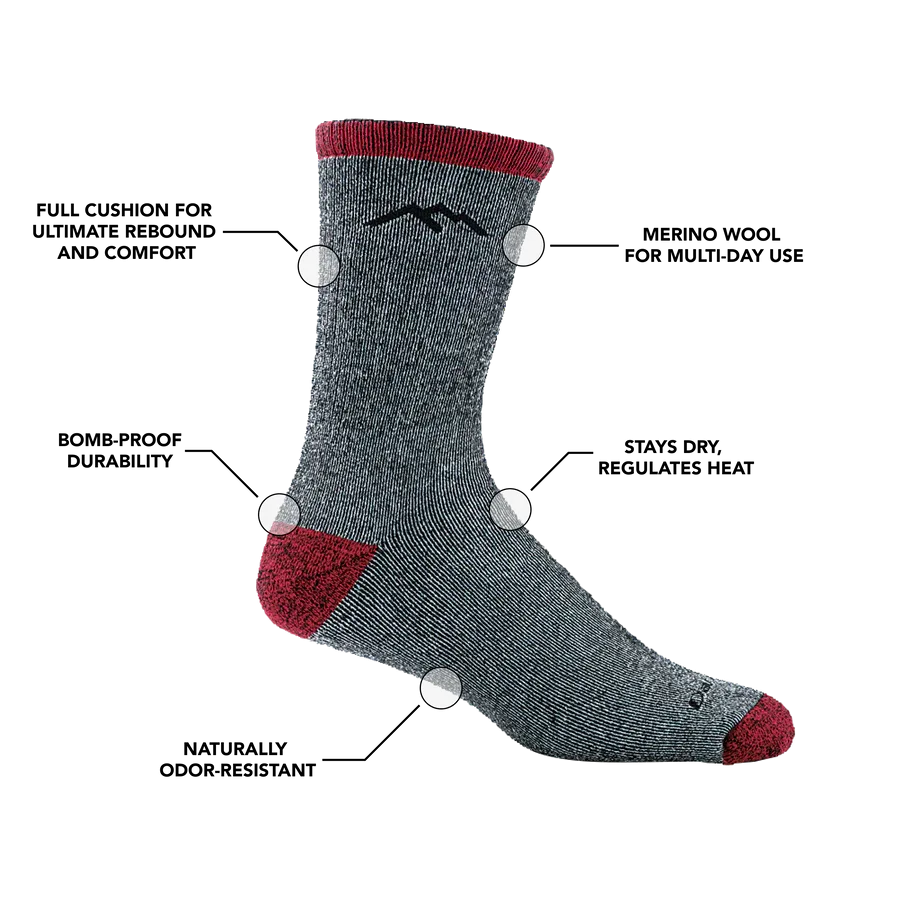 Darn Tough Mountaineering Micro Crew Heavyweight with Full Cushion Socks