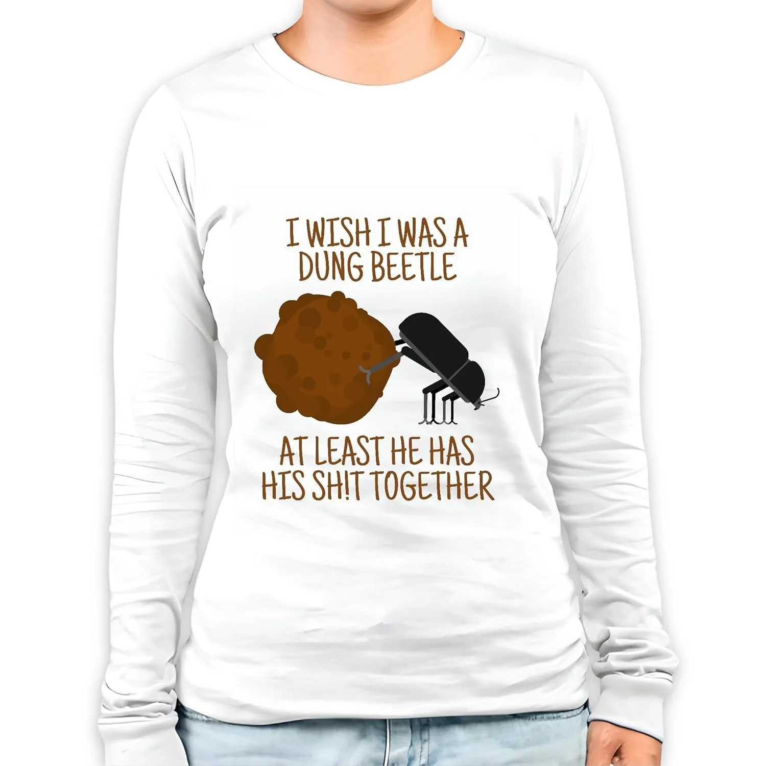 Inspirational Quote Gifts for Struggling People to Pick Themselves Up Motivational Words Thoughtful Present Ideas Grey and Muticolor Unisex Long Sleeve T Shirt