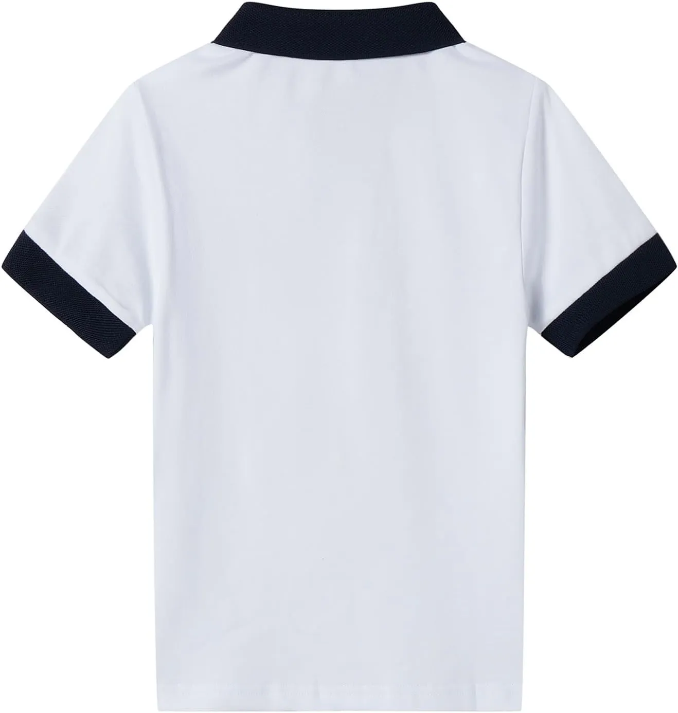 LittleSpring Boys Girls Polo Shirt School Uniform Short Sleeve Pique Polo T Shirt for Kids