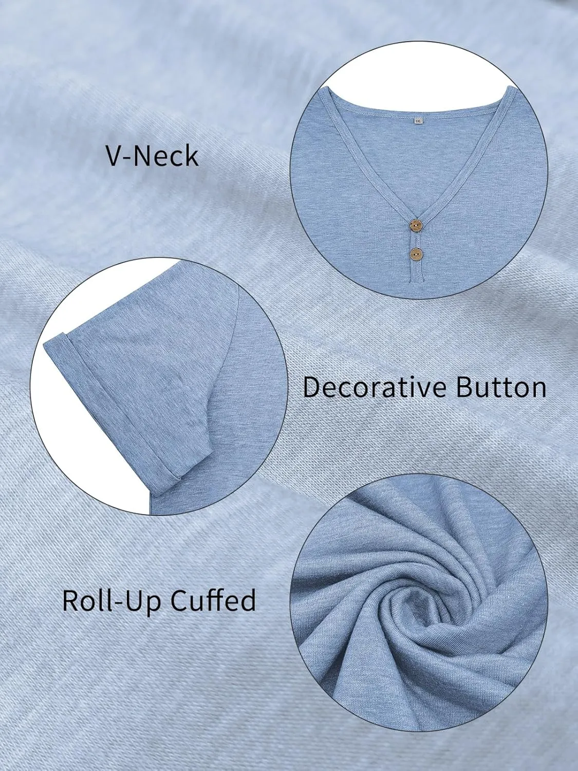 ROSRISS Plus Size Tops for Women Casual V-Neck Side Split Blouses Loose Fit Short Sleeve Tees Summer Cozy Buttons Shirts