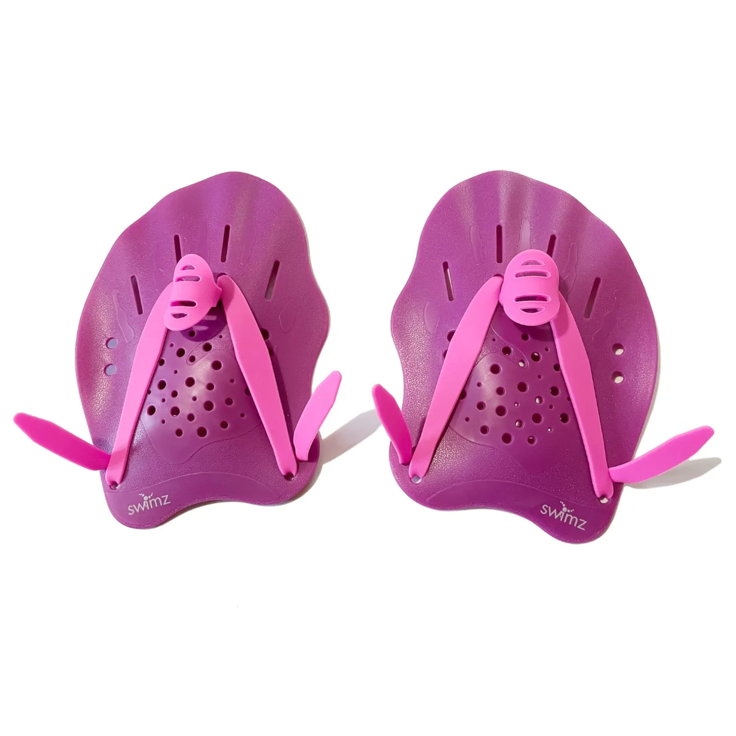 Swimz Excel Technical Hand Paddles - Purple / Pink