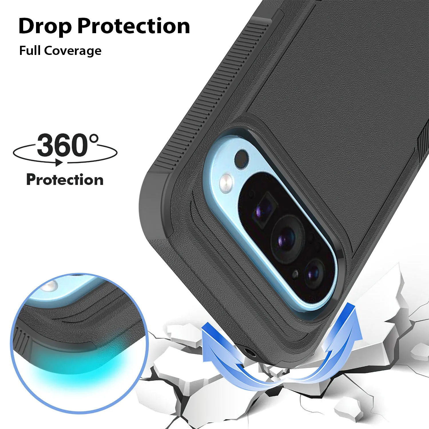 Tough On Google Pixel 9 Case Tough Armor Black