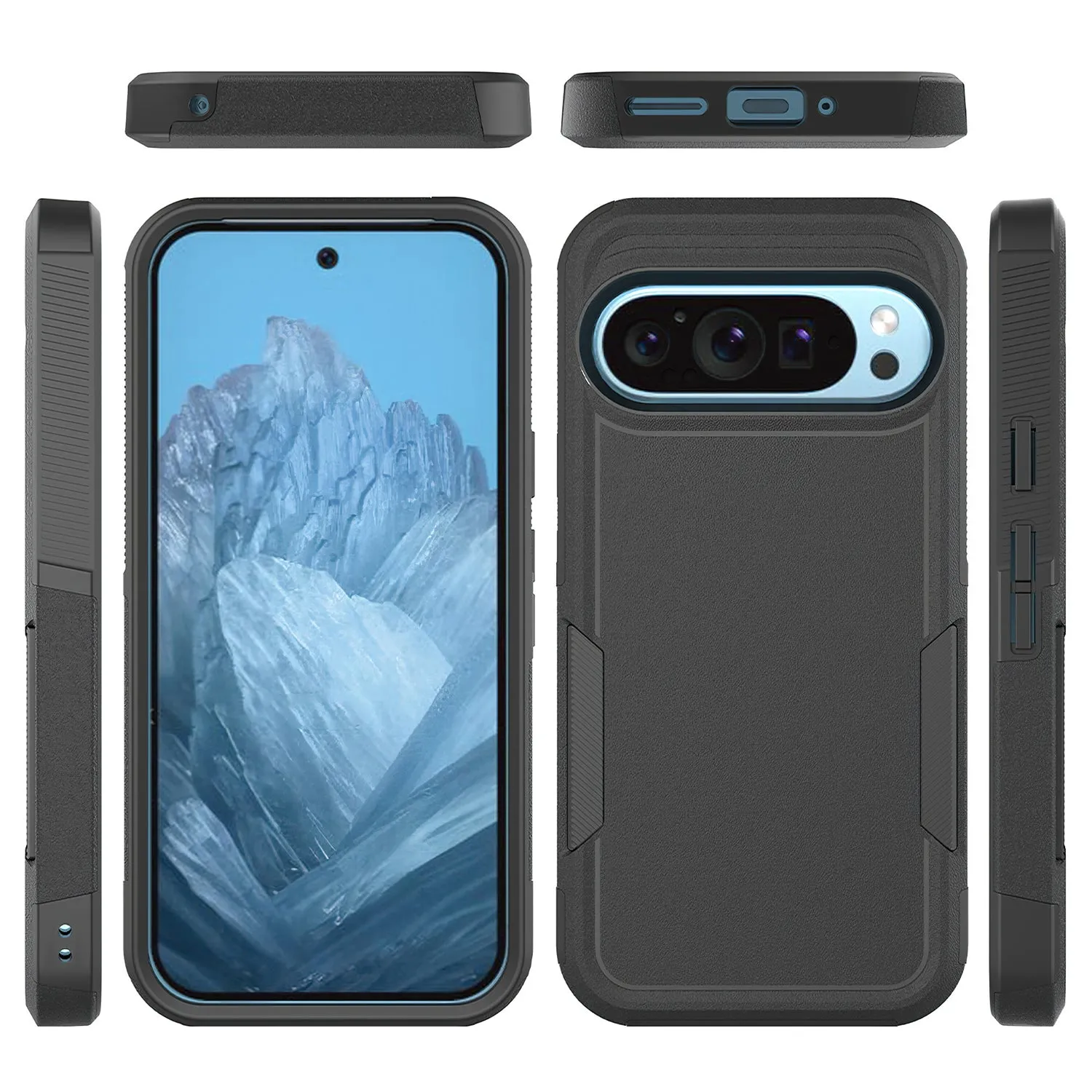 Tough On Google Pixel 9 Case Tough Armor Black