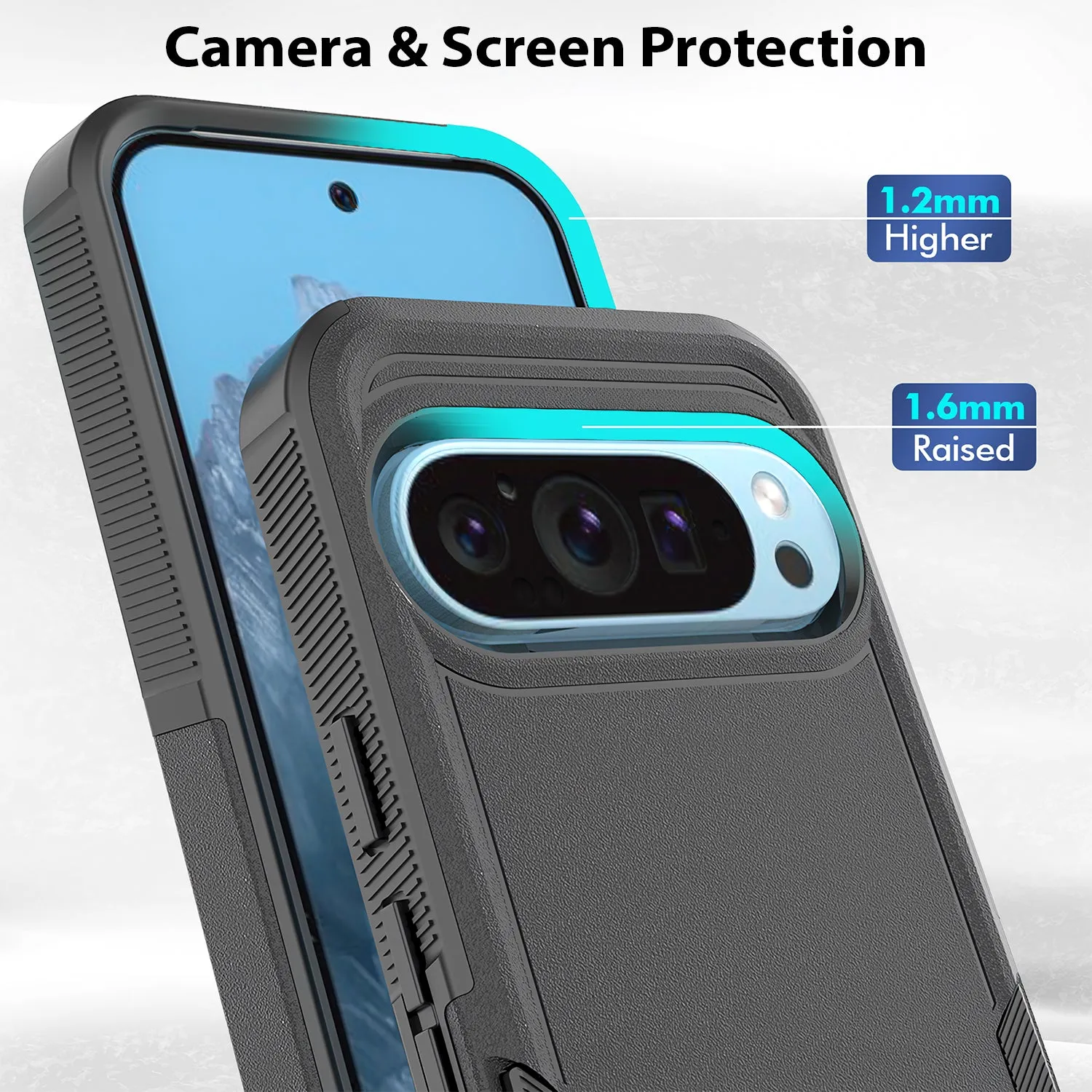 Tough On Google Pixel 9 Case Tough Armor Black