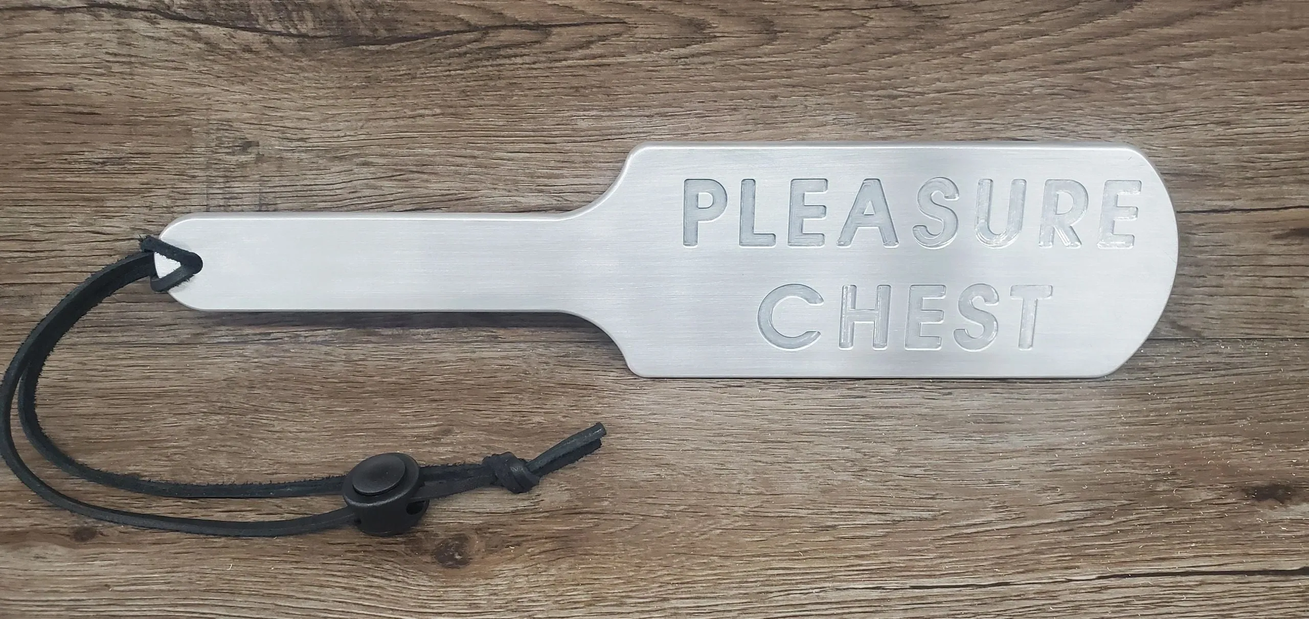 Wholesale Custom Engraved Aluminum Spanking Paddle BDSM Impact Device 13" or 18" Length
